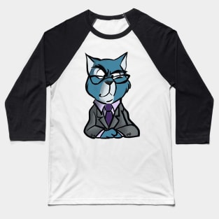 Talk Show Host Cat Baseball T-Shirt